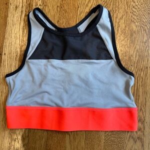 4/$30 H&M Sport athletic Gray and Hot Pink Sports Bra Sz Medium - like new!
